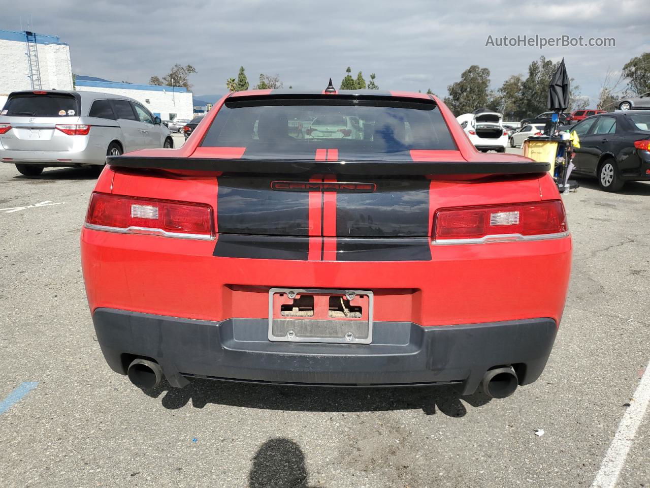 2015 Chevrolet Camaro Ls Red vin: 2G1FB1E3XF9304067