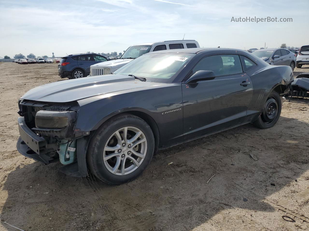 2015 Chevrolet Camaro Ls Gray vin: 2G1FB1E3XF9309964