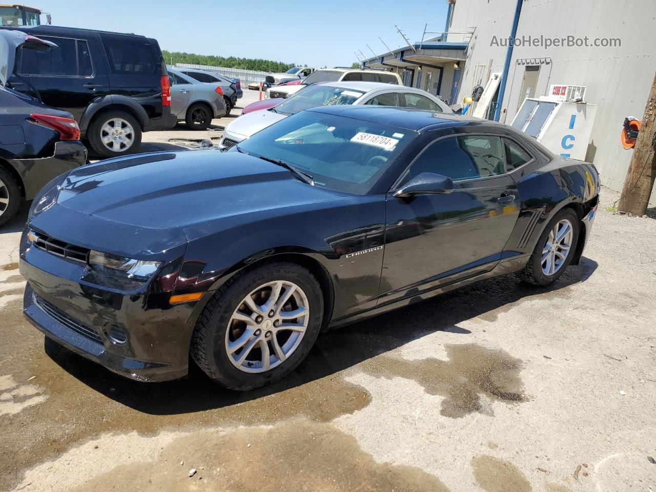 2015 Chevrolet Camaro Ls Black vin: 2G1FB1E3XF9311052