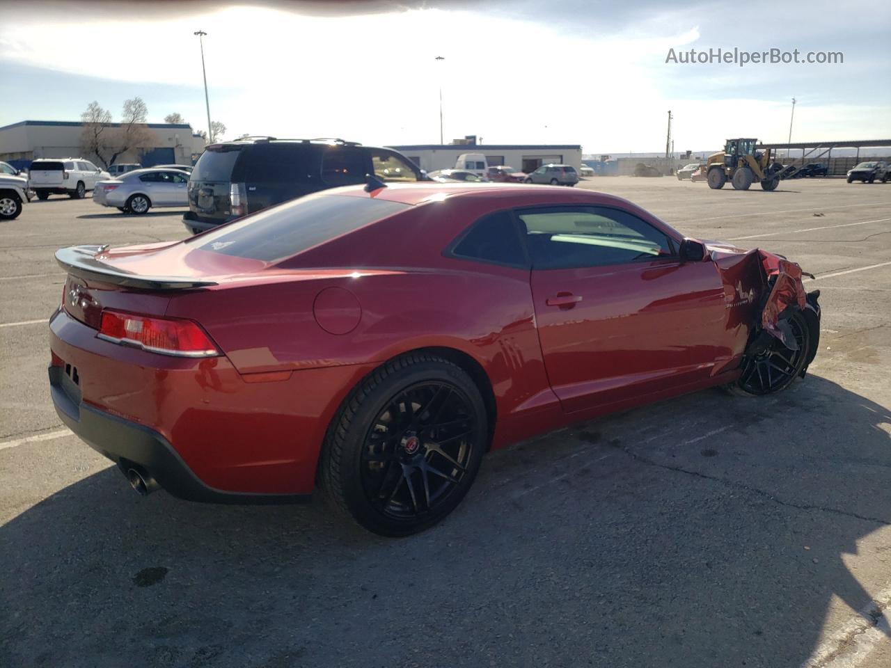 2015 Chevrolet Camaro Ls Burgundy vin: 2G1FB1E3XF9311634