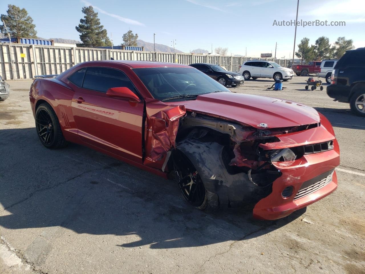 2015 Chevrolet Camaro Ls Burgundy vin: 2G1FB1E3XF9311634