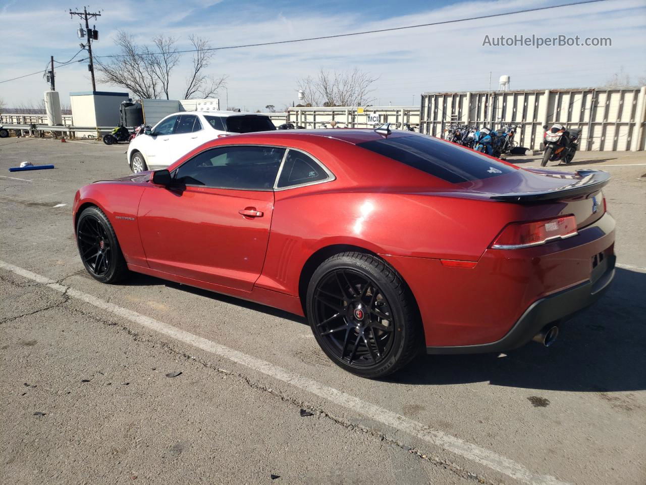 2015 Chevrolet Camaro Ls Burgundy vin: 2G1FB1E3XF9311634