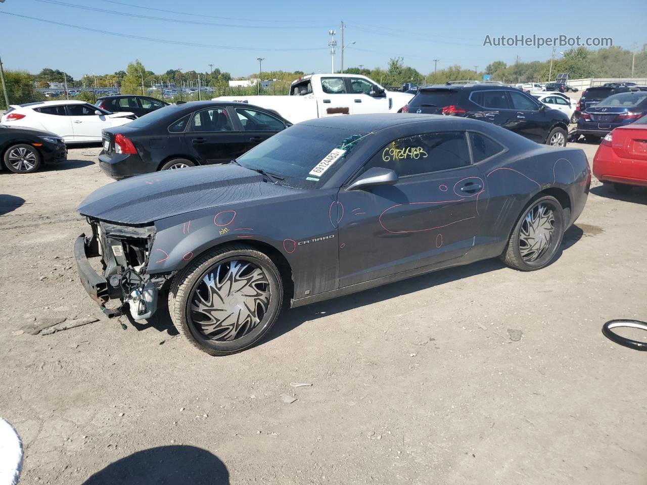 2010 Chevrolet Camaro Lt Charcoal vin: 2G1FB1EV2A9122423