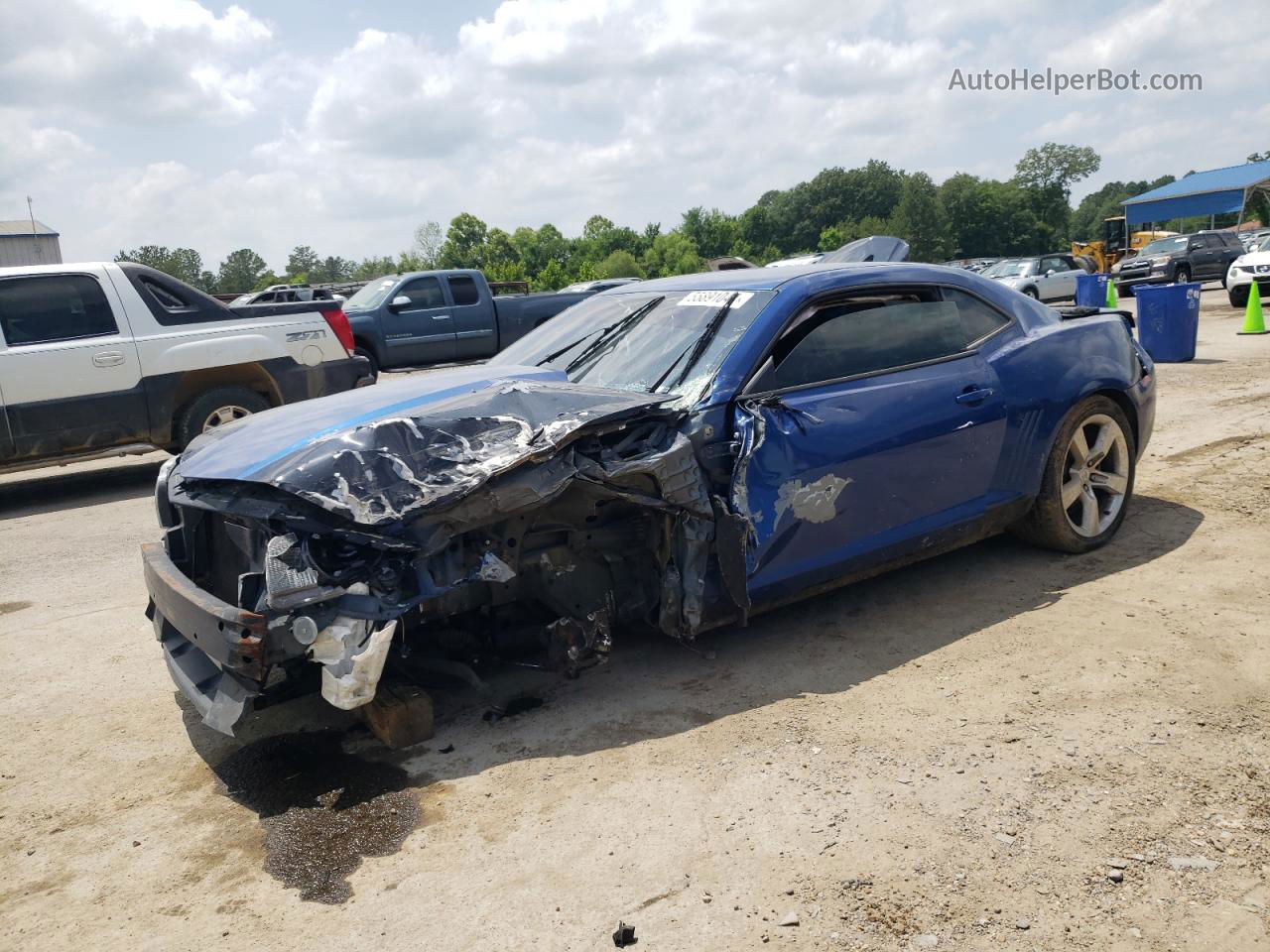 2010 Chevrolet Camaro Lt Blue vin: 2G1FB1EV2A9182511