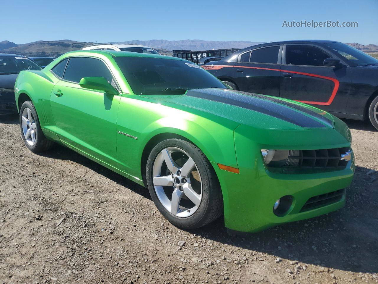 2010 Chevrolet Camaro Lt Зеленый vin: 2G1FB1EV2A9221257