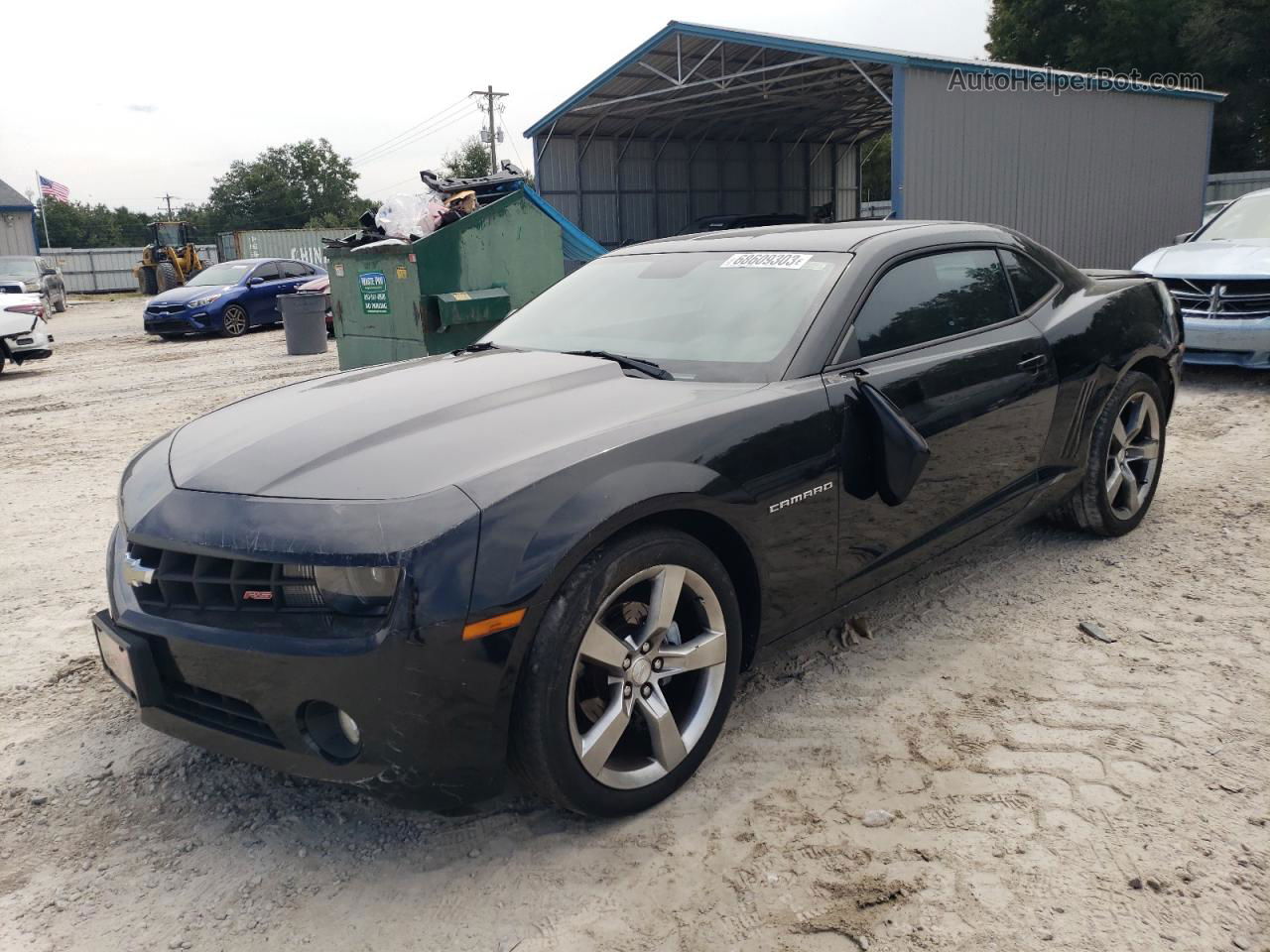 2010 Chevrolet Camaro Lt Black vin: 2G1FB1EV4A9153513