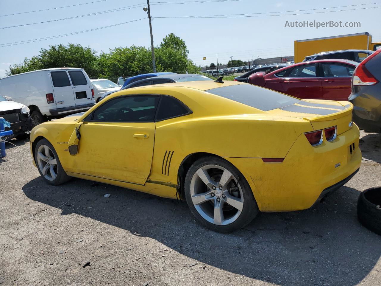 2010 Chevrolet Camaro Lt Yellow vin: 2G1FB1EV4A9193090