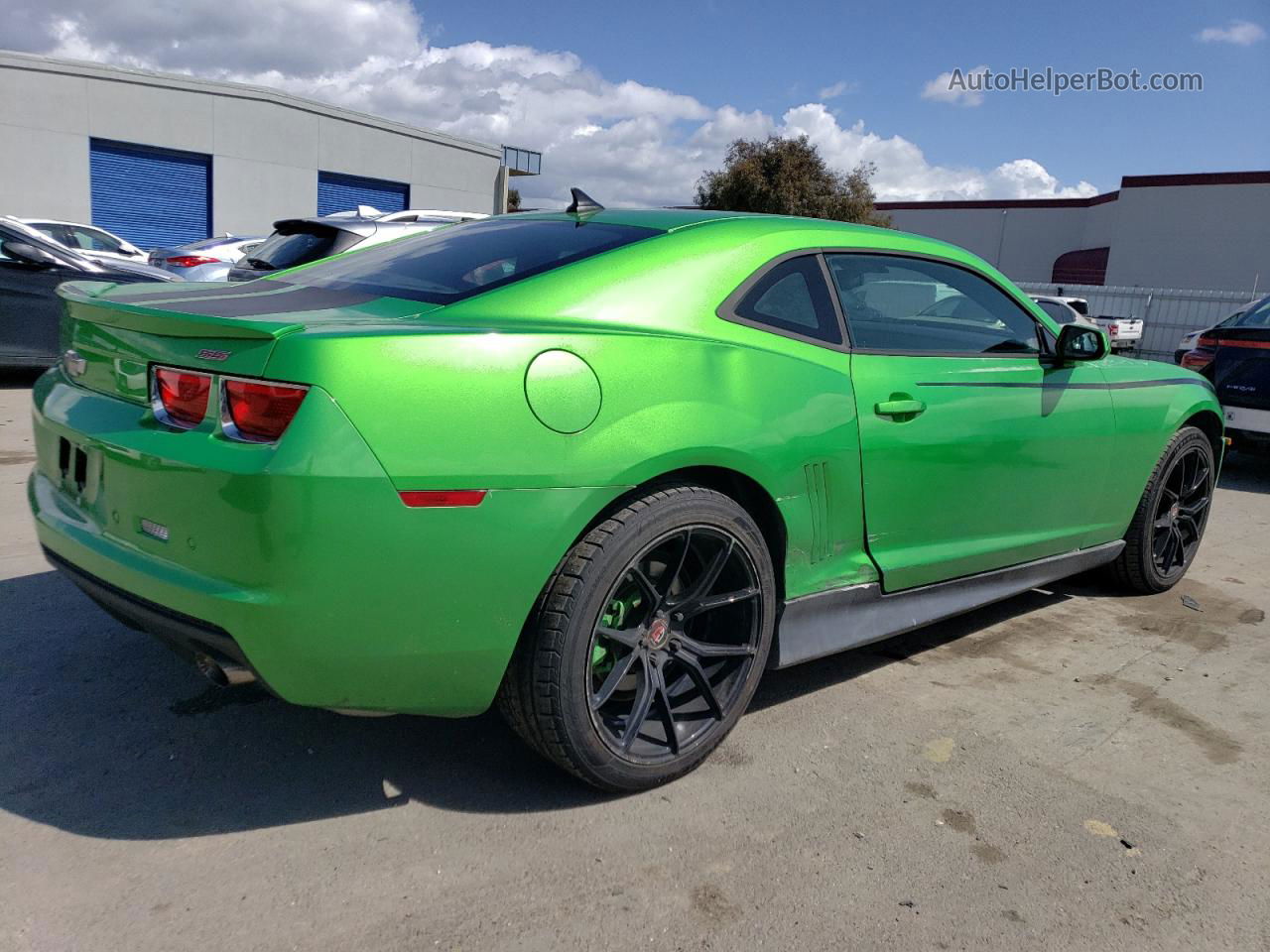 2010 Chevrolet Camaro Lt Зеленый vin: 2G1FB1EV5A9200872