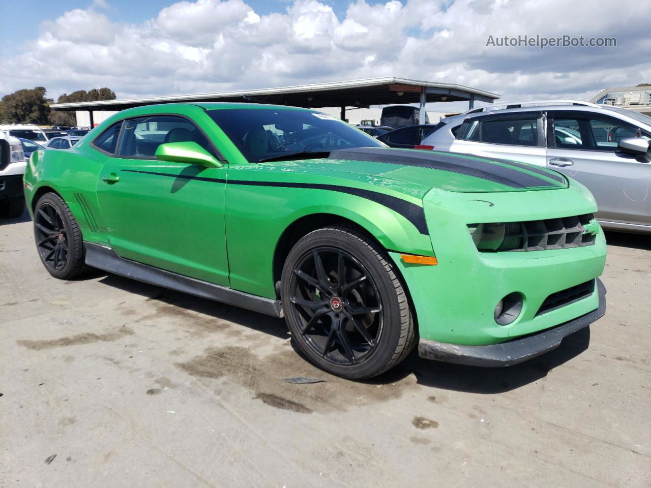 2010 Chevrolet Camaro Lt Зеленый vin: 2G1FB1EV5A9200872