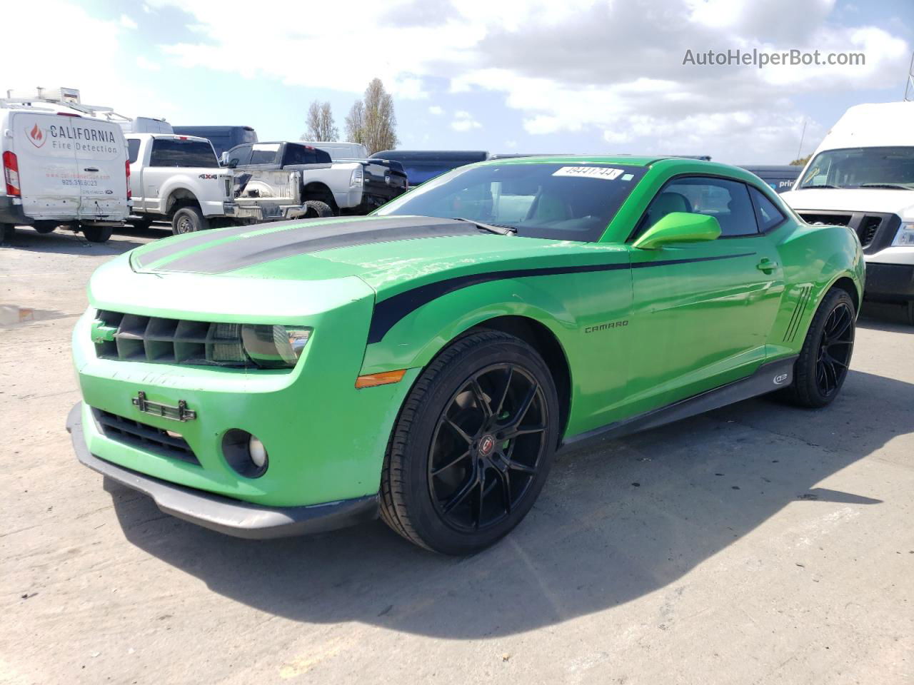 2010 Chevrolet Camaro Lt Зеленый vin: 2G1FB1EV5A9200872