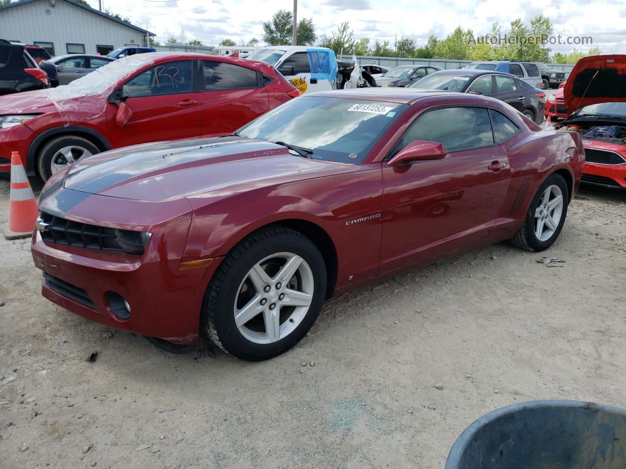 2010 Chevrolet Camaro Lt Red vin: 2G1FB1EV6A9142982