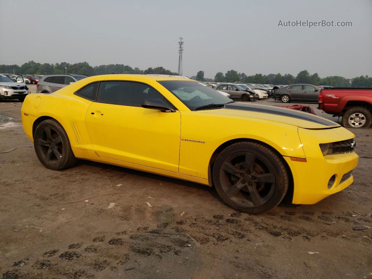 2010 Chevrolet Camaro Lt Yellow vin: 2G1FB1EV8A9208402