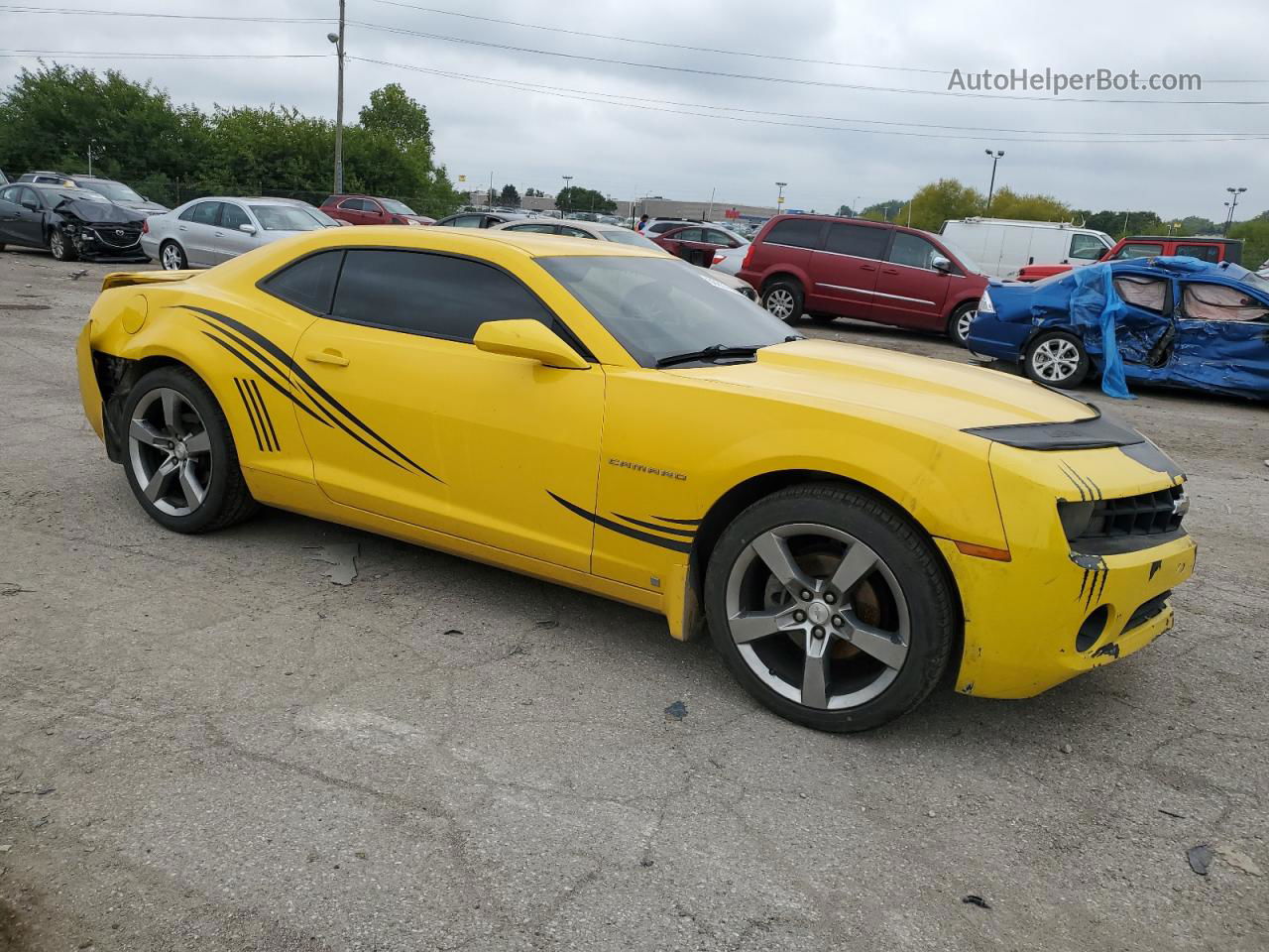 2010 Chevrolet Camaro Lt Yellow vin: 2G1FB1EVXA9128003