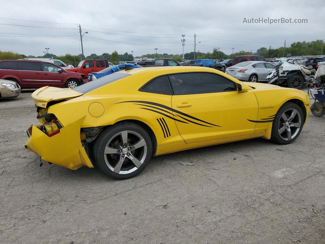 2010 Chevrolet Camaro Lt Yellow vin: 2G1FB1EVXA9128003