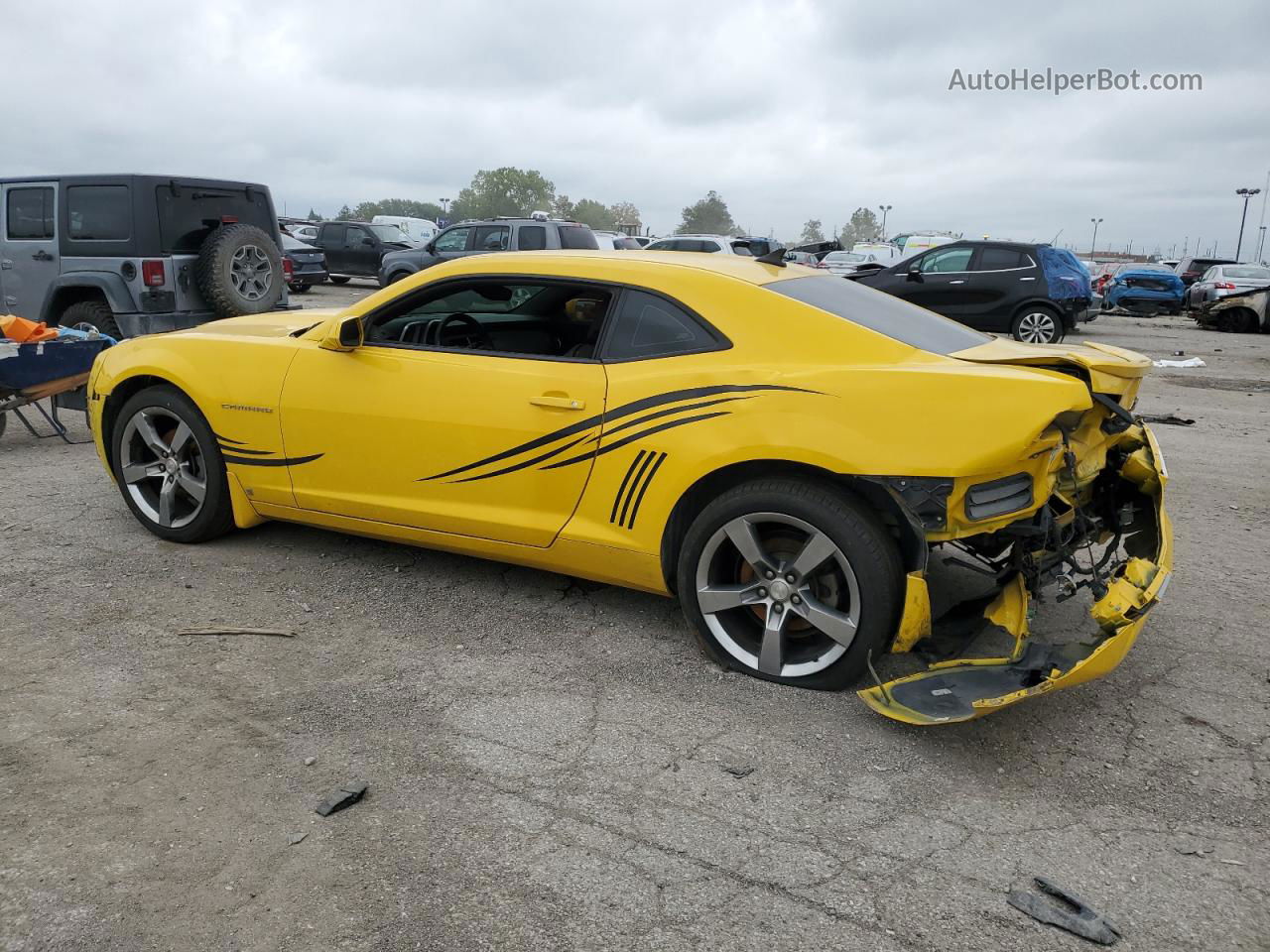 2010 Chevrolet Camaro Lt Yellow vin: 2G1FB1EVXA9128003