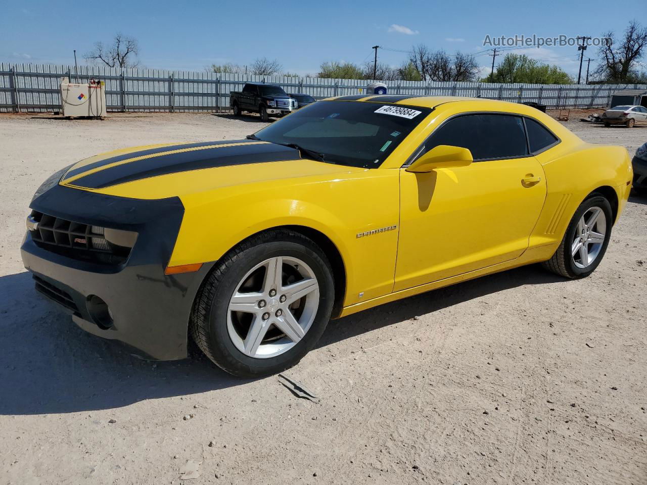 2010 Chevrolet Camaro Lt Yellow vin: 2G1FB1EVXA9132004