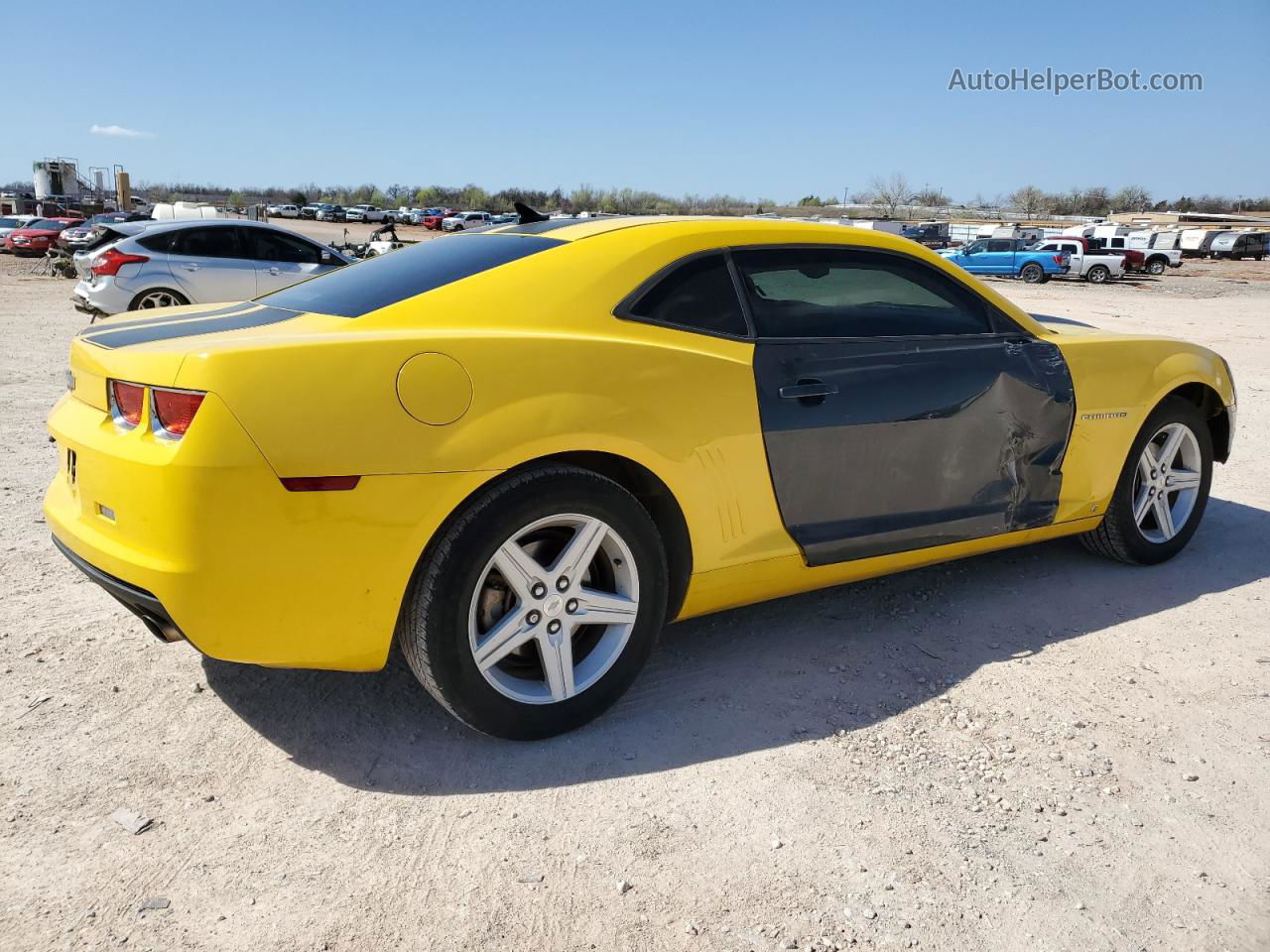 2010 Chevrolet Camaro Lt Yellow vin: 2G1FB1EVXA9132004