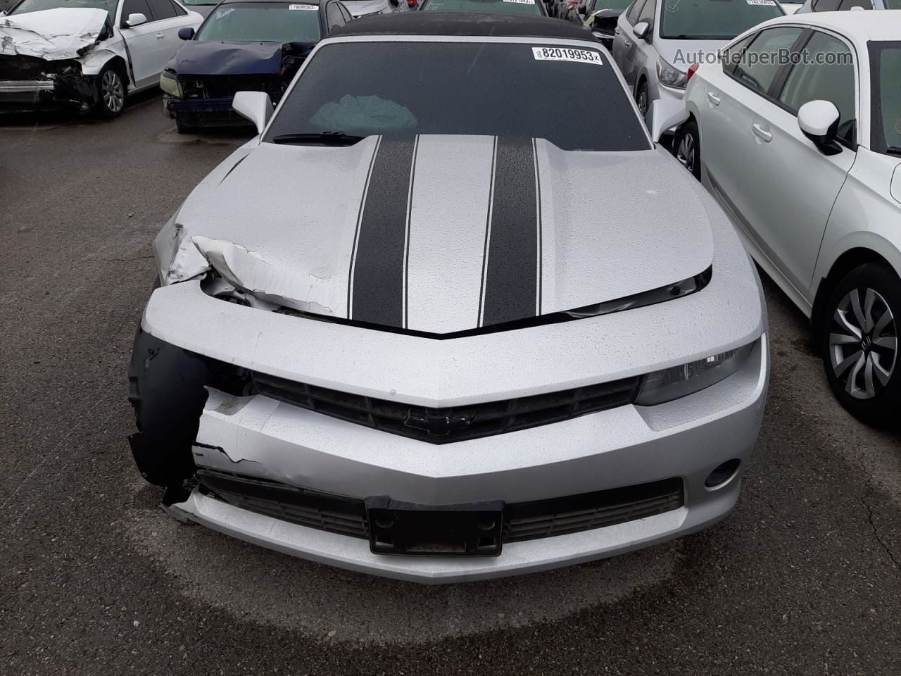 2014 Chevrolet Camaro Lt Серебряный vin: 2G1FB3D30E9134605