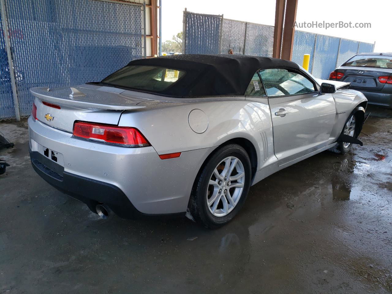 2014 Chevrolet Camaro Lt Silver vin: 2G1FB3D30E9163876