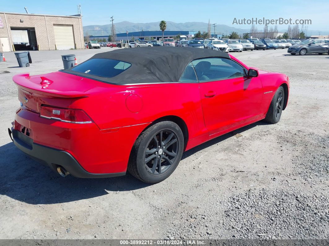 2014 Chevrolet Camaro 1lt Red vin: 2G1FB3D30E9271317