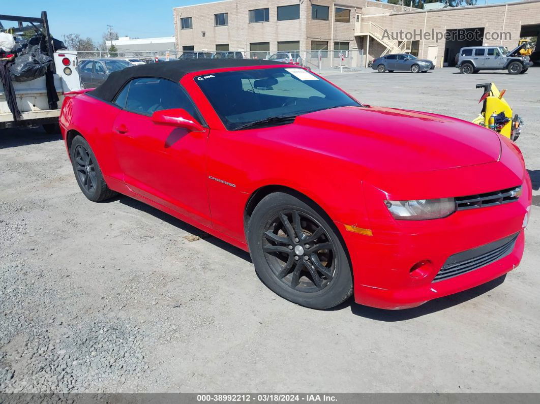 2014 Chevrolet Camaro 1lt Red vin: 2G1FB3D30E9271317