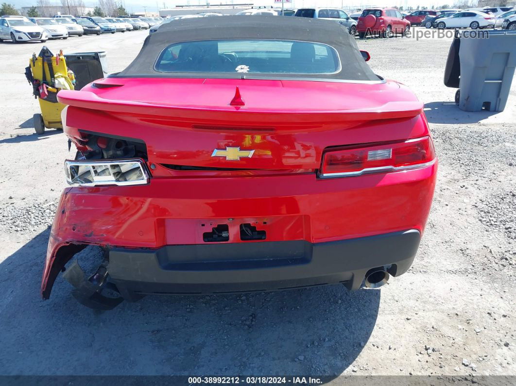 2014 Chevrolet Camaro 1lt Red vin: 2G1FB3D30E9271317