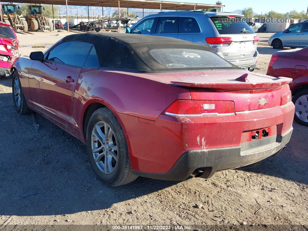 2014 Chevrolet Camaro 1lt Red vin: 2G1FB3D31E9128005