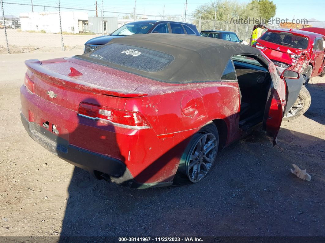 2014 Chevrolet Camaro 1lt Red vin: 2G1FB3D31E9128005