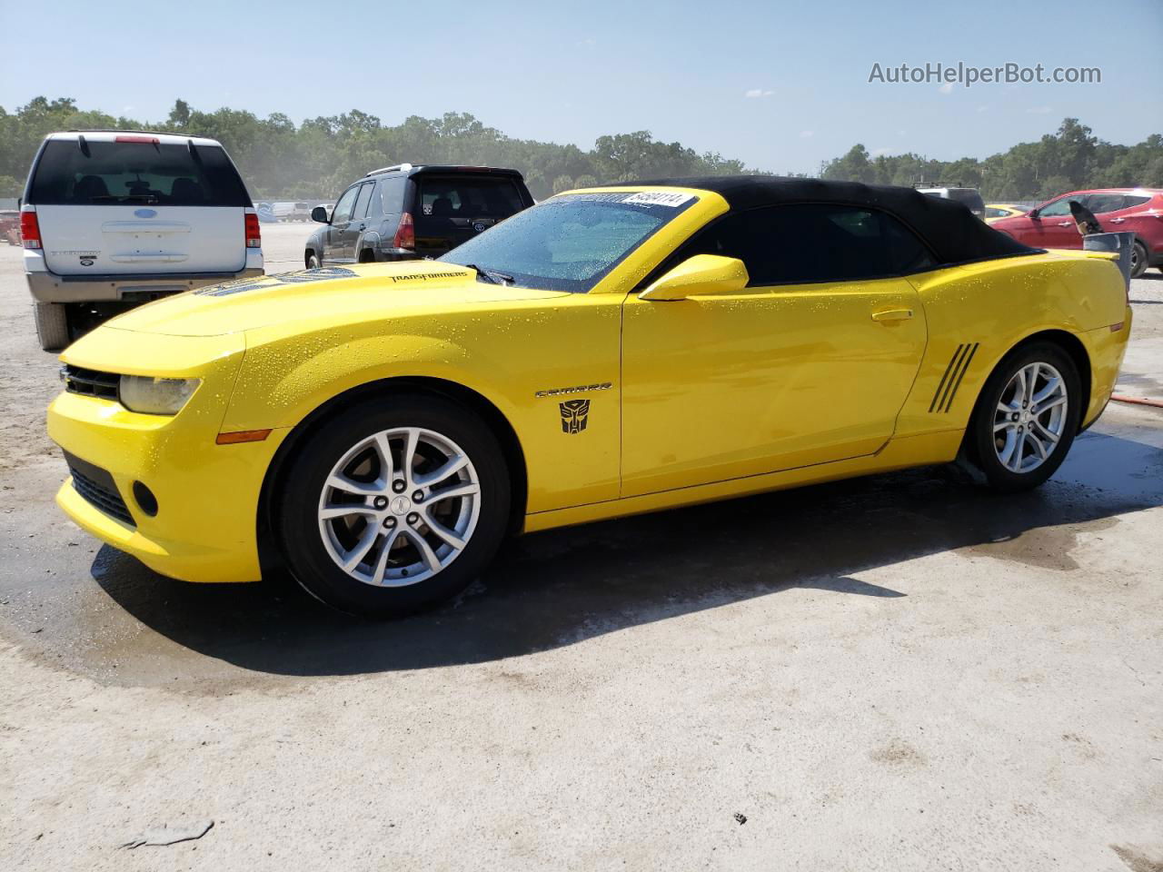 2014 Chevrolet Camaro Lt Yellow vin: 2G1FB3D31E9142955