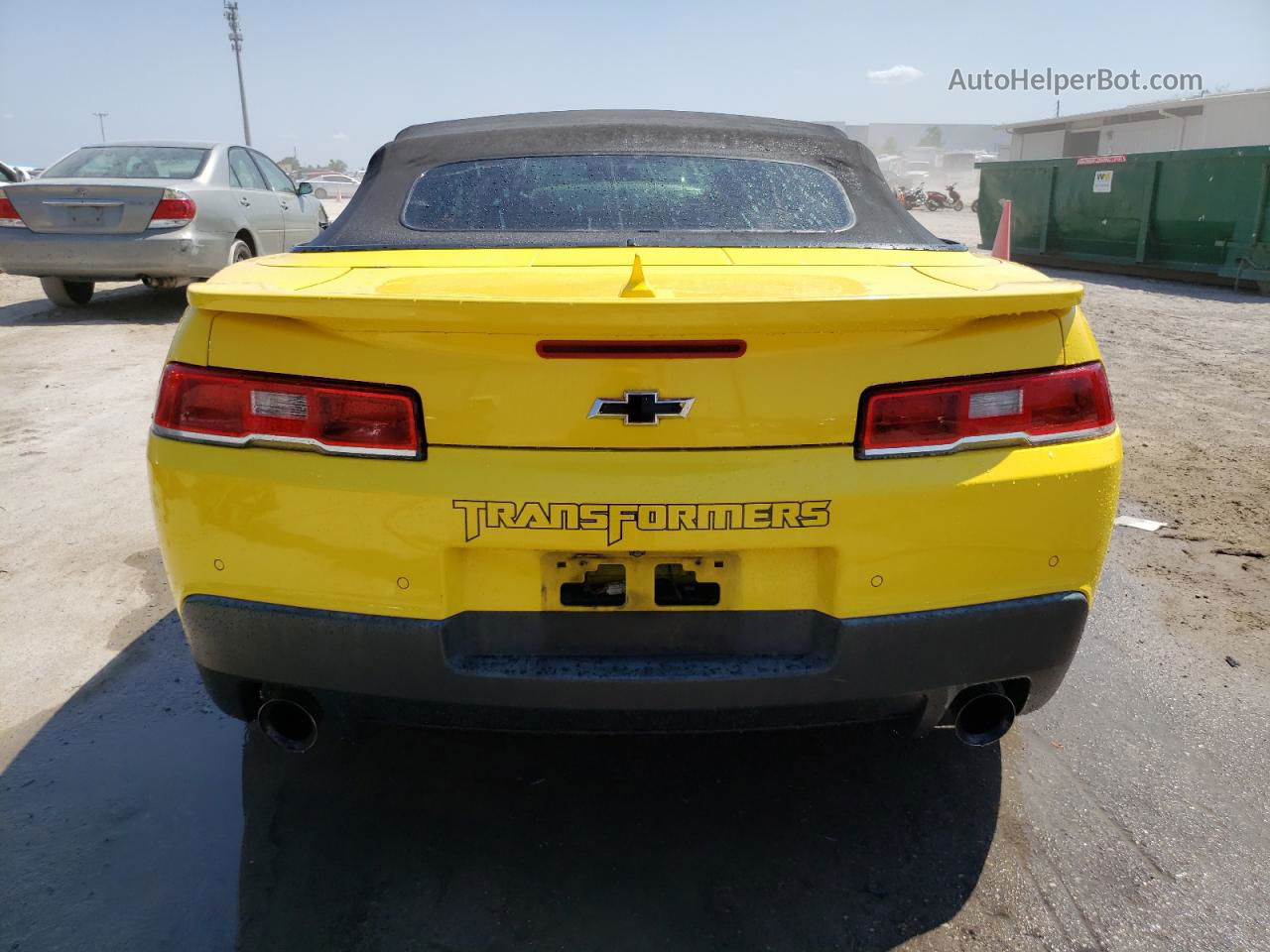 2014 Chevrolet Camaro Lt Yellow vin: 2G1FB3D31E9142955