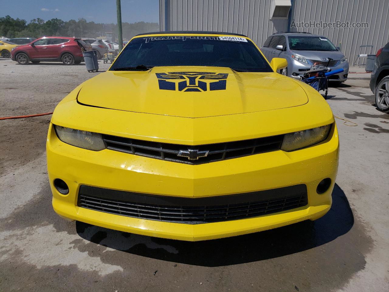 2014 Chevrolet Camaro Lt Yellow vin: 2G1FB3D31E9142955