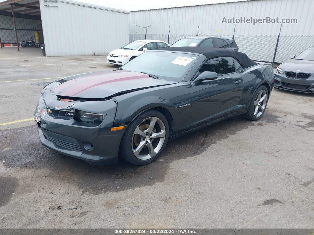 2014 Chevrolet Camaro 1lt Gray vin: 2G1FB3D31E9221817