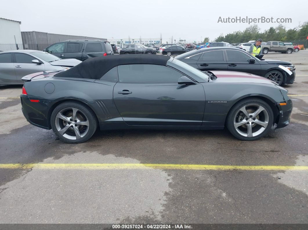 2014 Chevrolet Camaro 1lt Gray vin: 2G1FB3D31E9221817