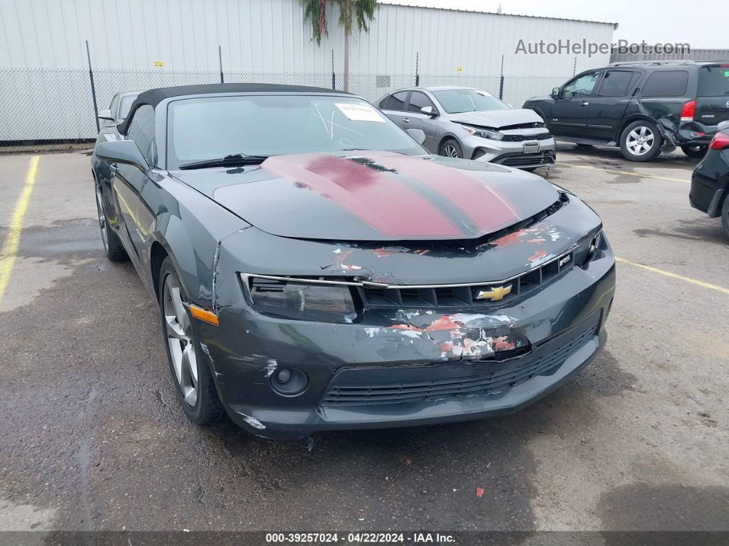 2014 Chevrolet Camaro 1lt Gray vin: 2G1FB3D31E9221817