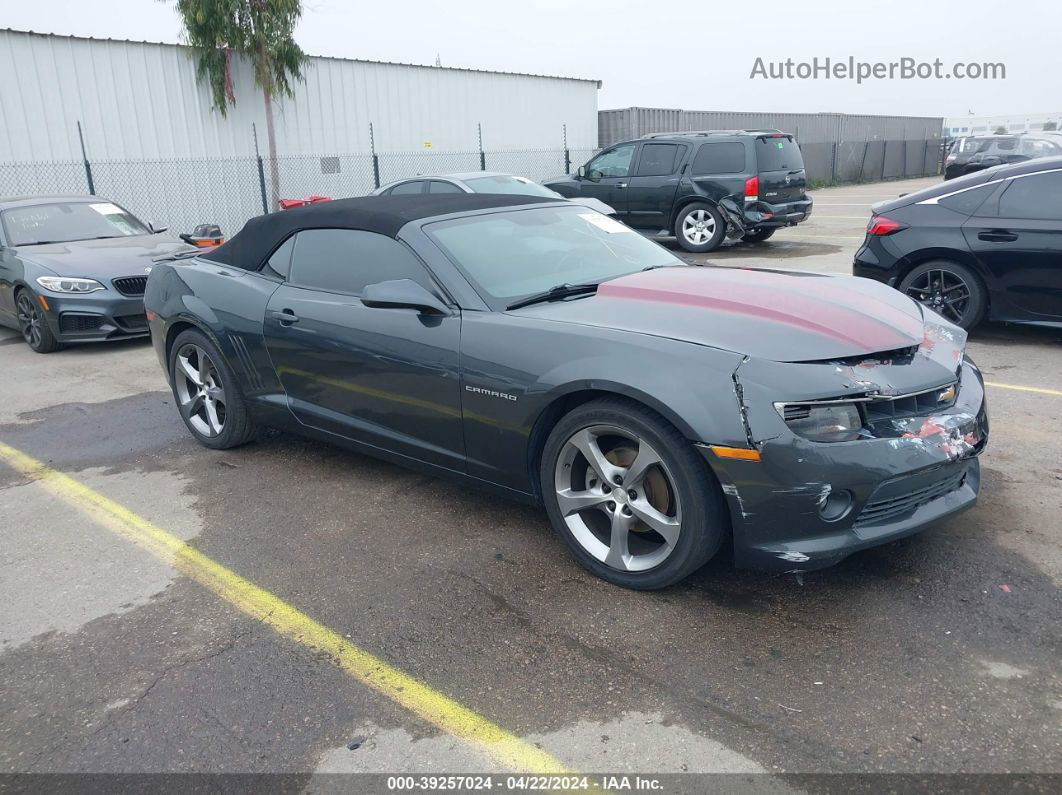 2014 Chevrolet Camaro 1lt Gray vin: 2G1FB3D31E9221817