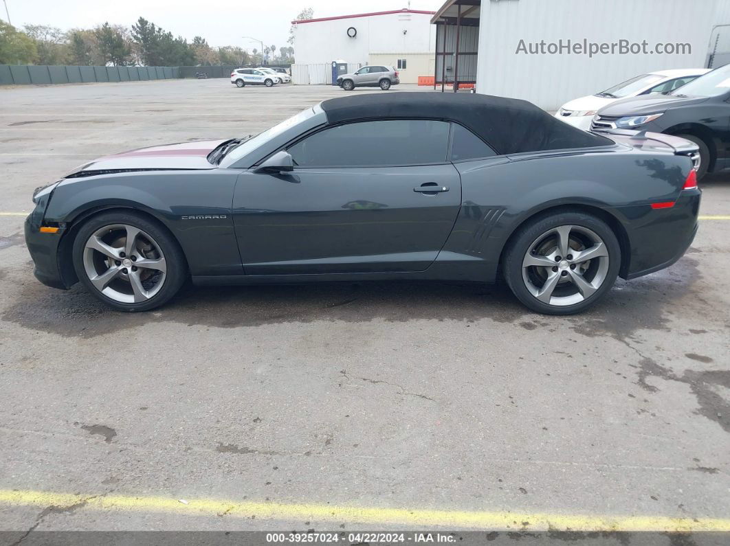 2014 Chevrolet Camaro 1lt Gray vin: 2G1FB3D31E9221817