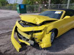 2014 Chevrolet Camaro 1lt Yellow vin: 2G1FB3D31E9221977