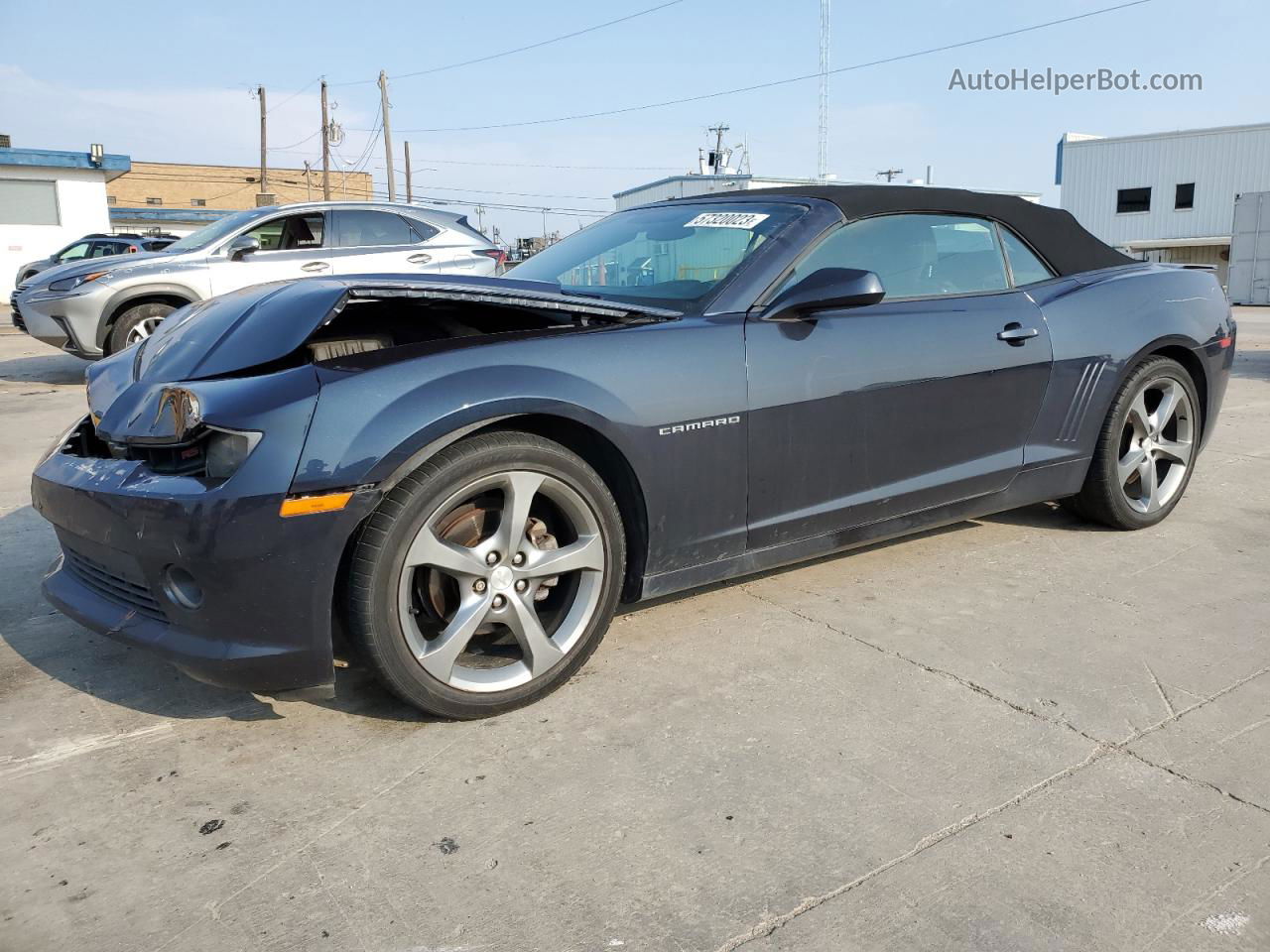 2014 Chevrolet Camaro Lt Синий vin: 2G1FB3D33E9201679