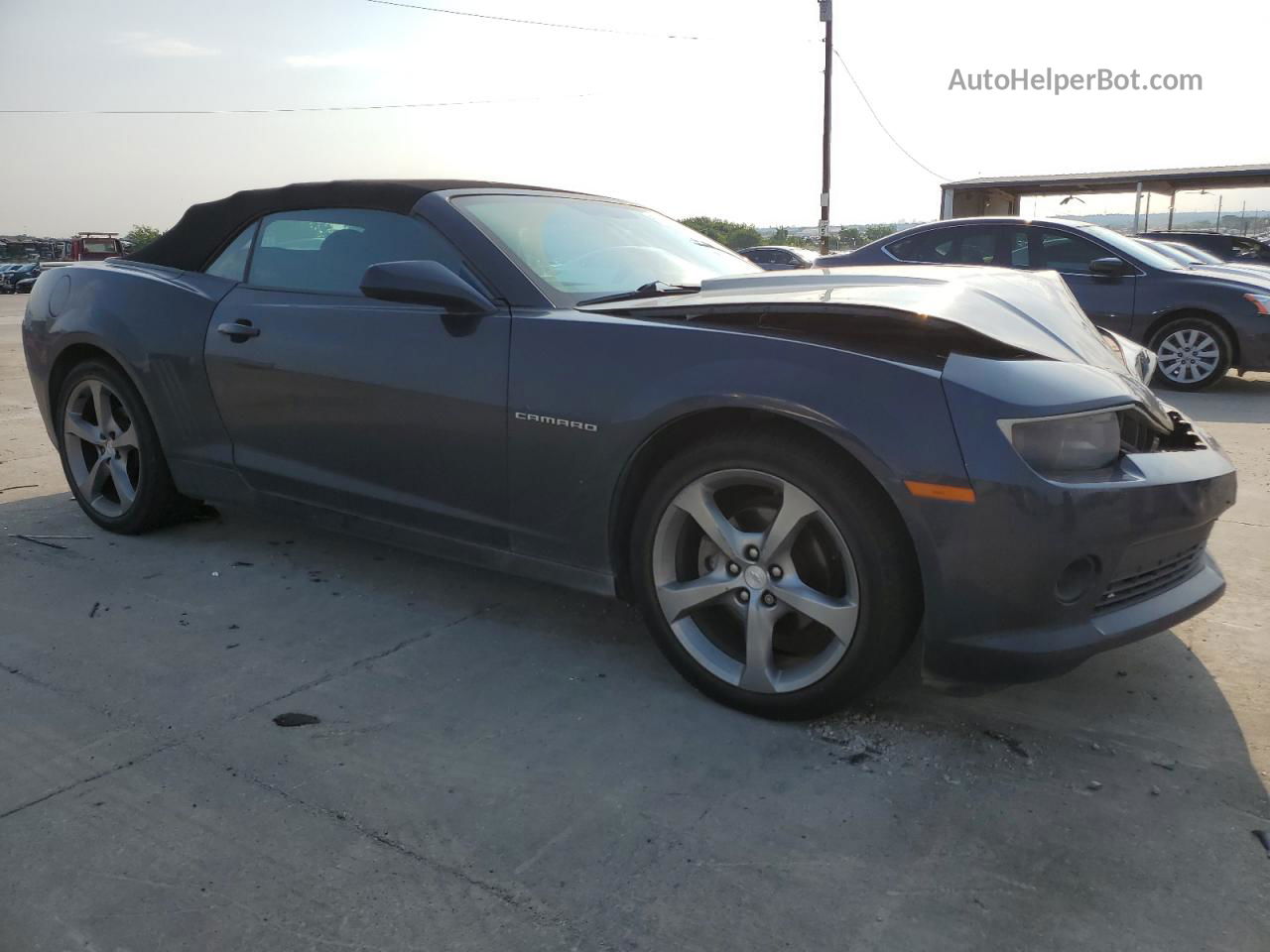 2014 Chevrolet Camaro Lt Синий vin: 2G1FB3D33E9201679