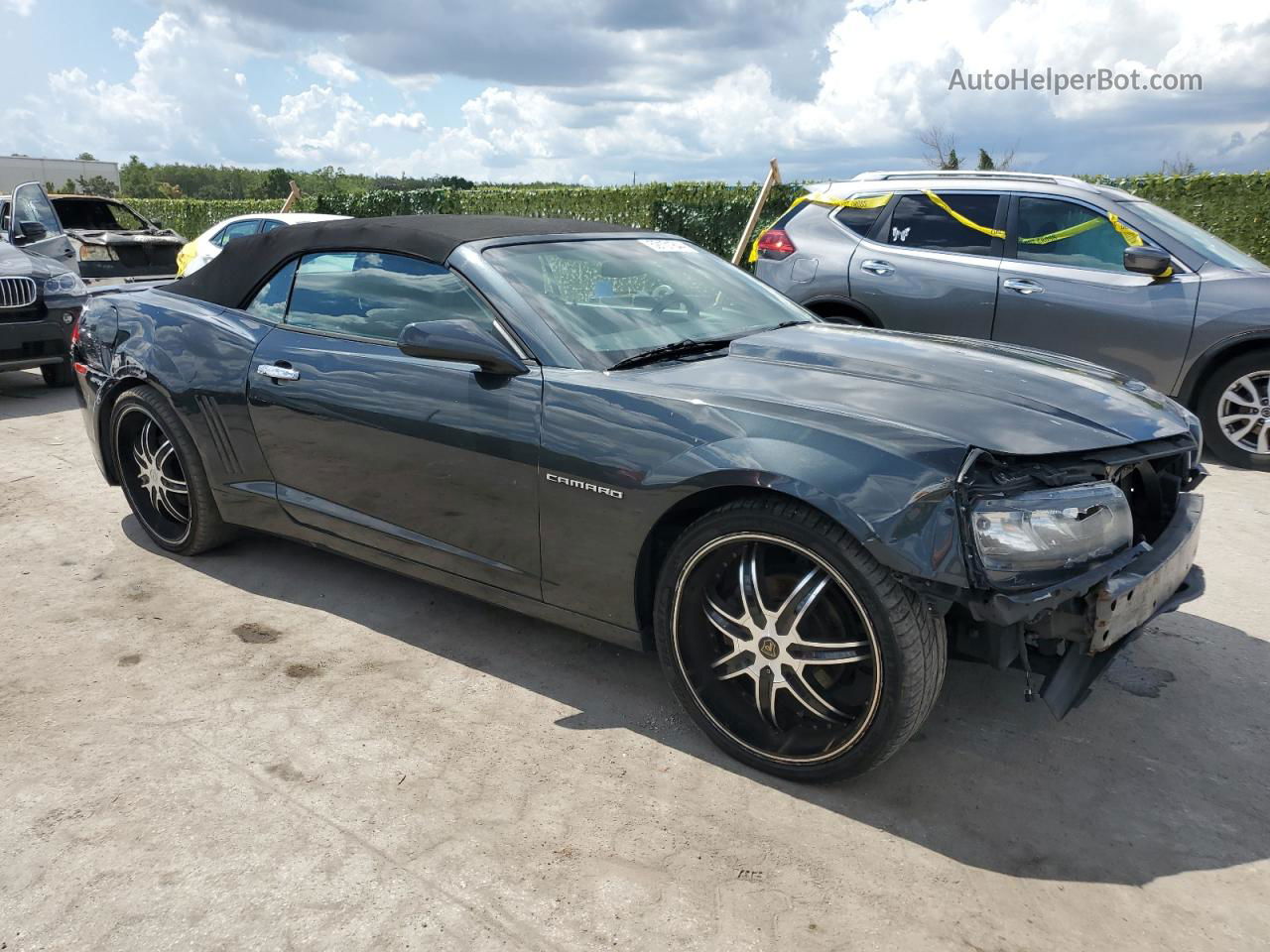 2014 Chevrolet Camaro Lt Charcoal vin: 2G1FB3D34E9138799