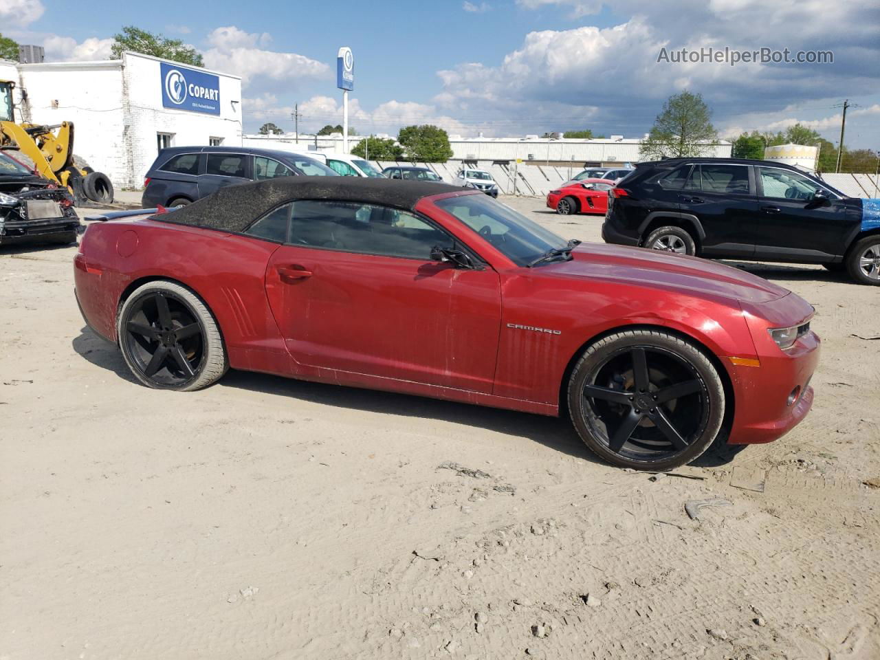 2014 Chevrolet Camaro Lt Red vin: 2G1FB3D34E9313374