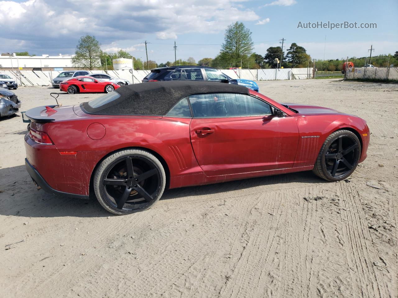 2014 Chevrolet Camaro Lt Red vin: 2G1FB3D34E9313374