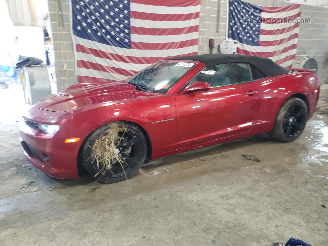 2014 Chevrolet Camaro Lt Maroon vin: 2G1FB3D37E9136559