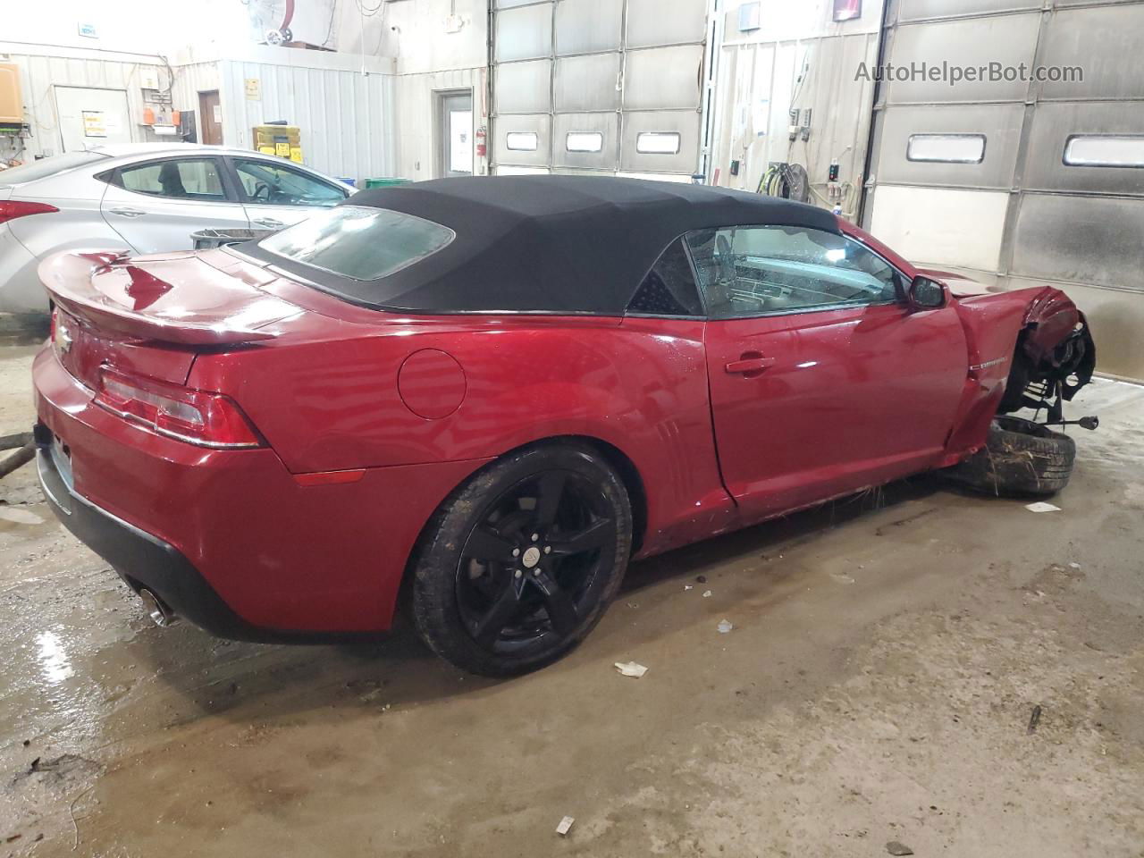 2014 Chevrolet Camaro Lt Maroon vin: 2G1FB3D37E9136559