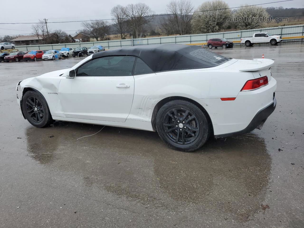 2014 Chevrolet Camaro Lt White vin: 2G1FB3D38E9236413