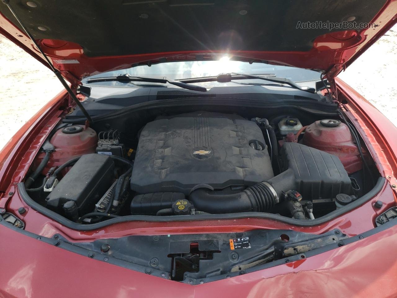 2014 Chevrolet Camaro Lt Red vin: 2G1FC1E30E9245929