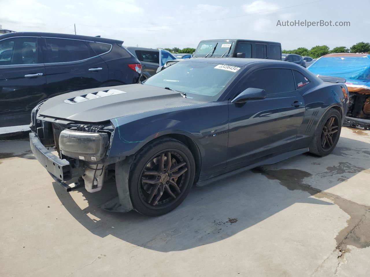 2014 Chevrolet Camaro Lt Blue vin: 2G1FC1E30E9297027