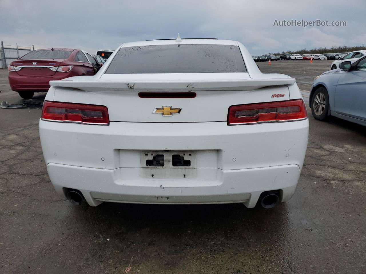 2014 Chevrolet Camaro Lt White vin: 2G1FC1E31E9165569