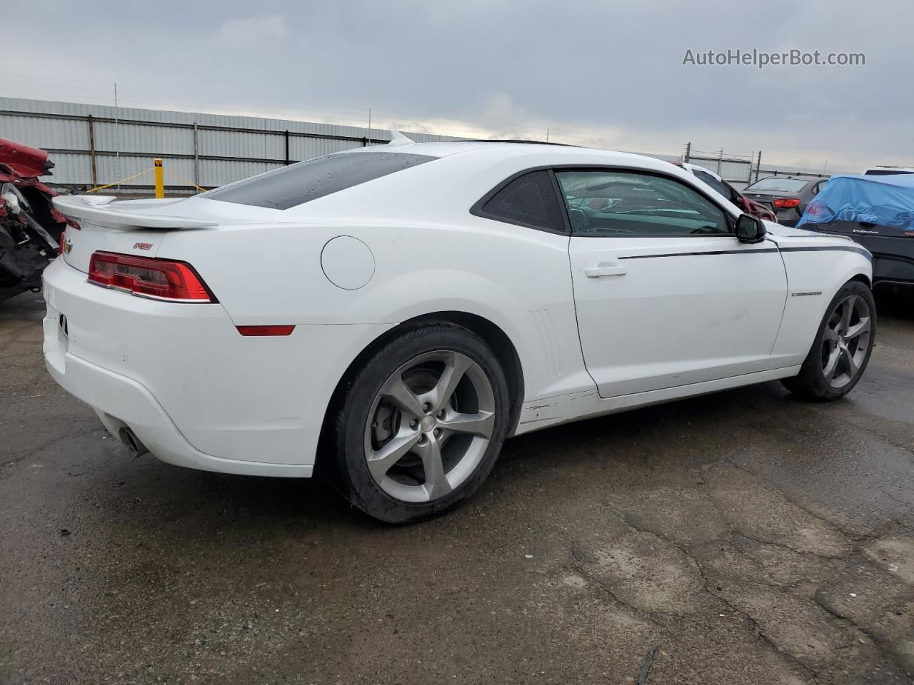 2014 Chevrolet Camaro Lt White vin: 2G1FC1E31E9165569