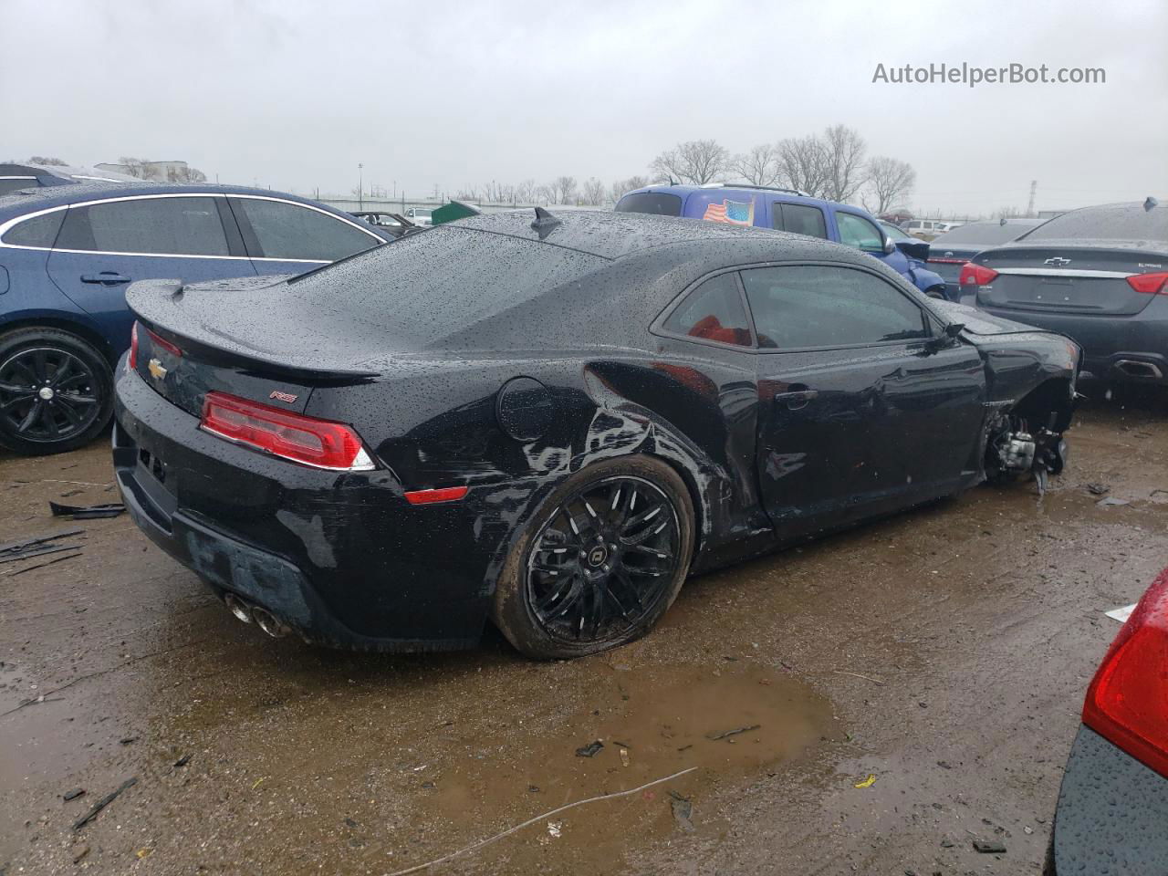 2014 Chevrolet Camaro Lt Black vin: 2G1FC1E31E9292306